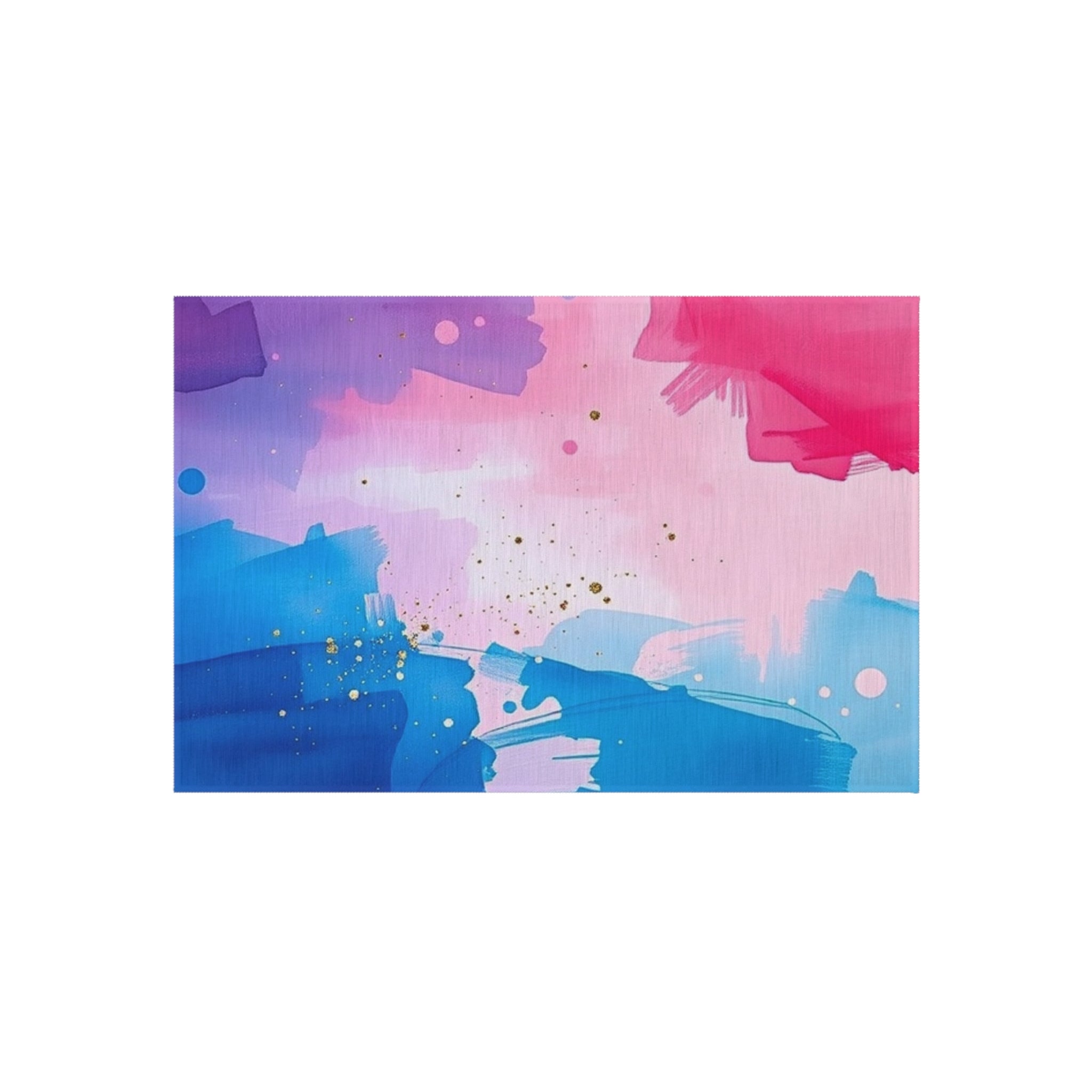 Painters Dream Outdoor Rug - Colorful Decorative Mat for Patios & Gardens