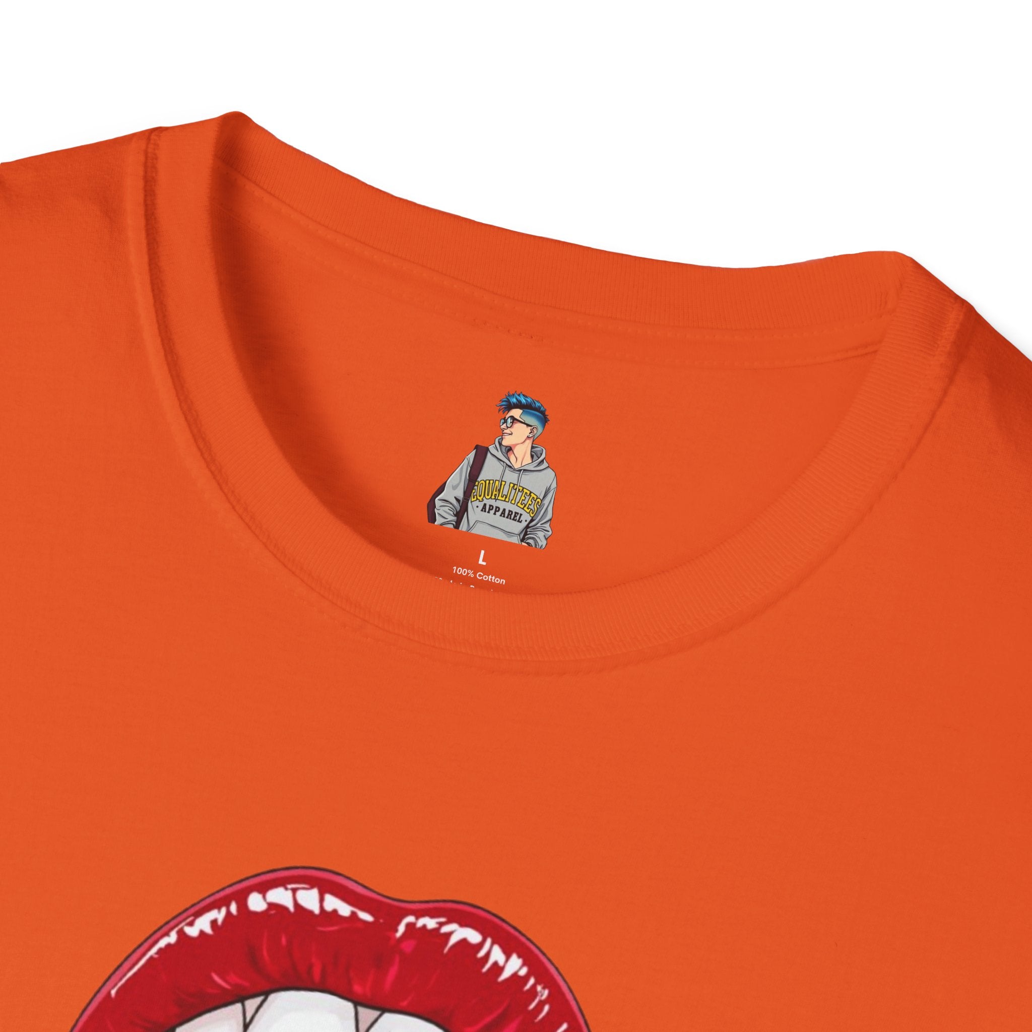 Pride Love Unisex Softstyle T-Shirt | LGBTQ+ Rainbow Heart Design