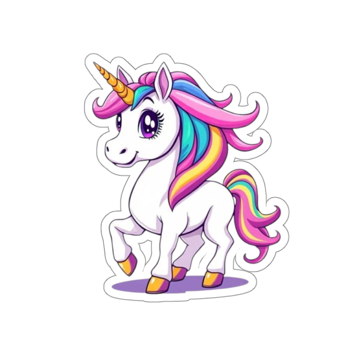 Die-Cut Stickers - Cute Unicorn