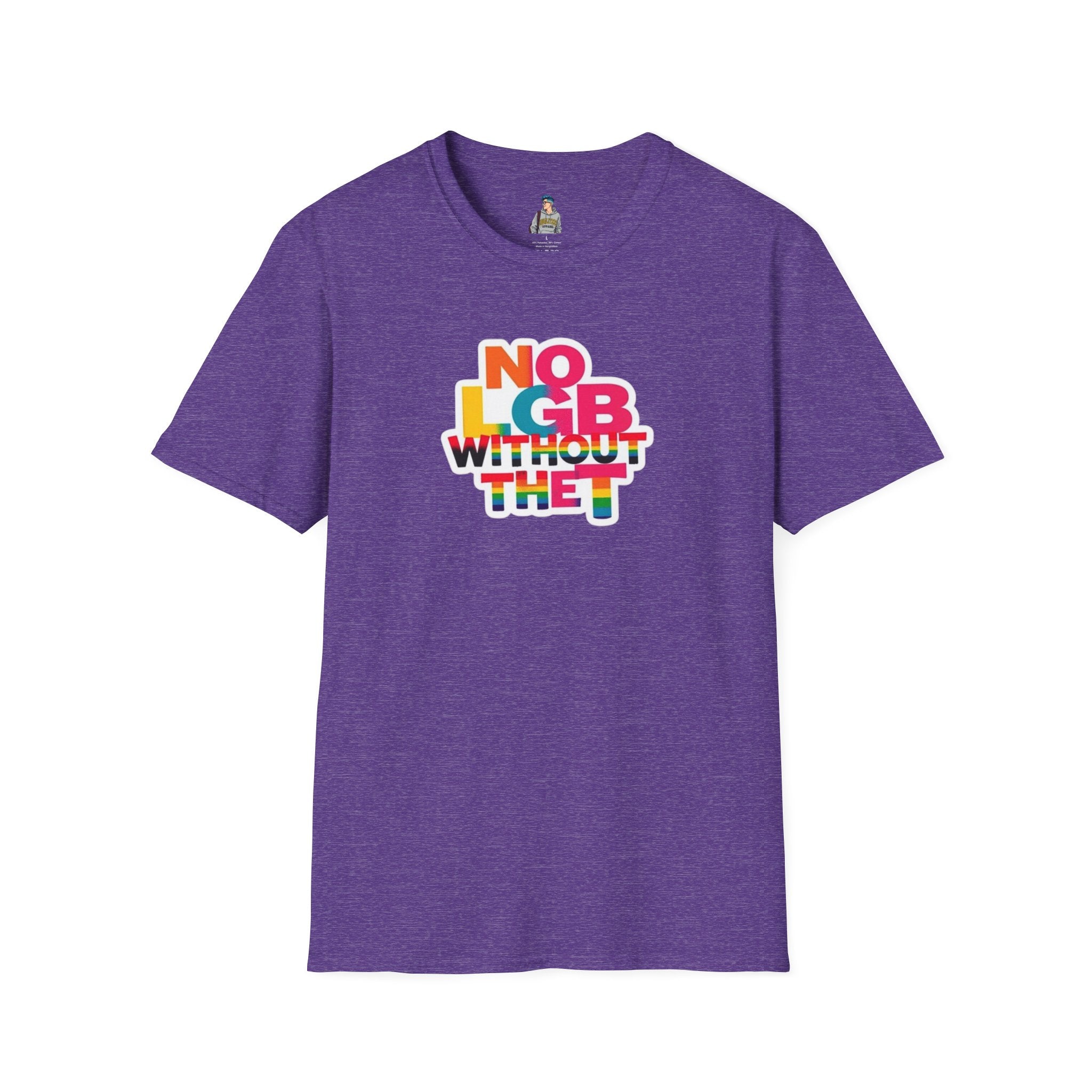 Unisex Softstyle T-Shirt - Trans Visibility No LGB Without the T Statement Tee