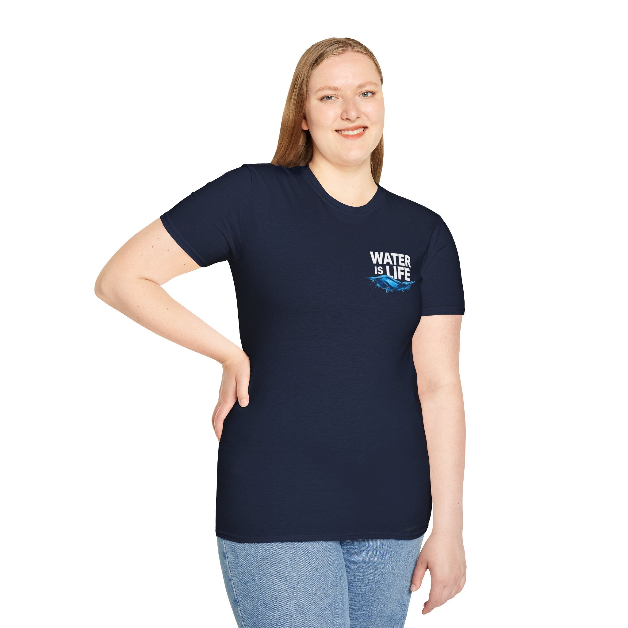 Water is Life Unisex T-Shirt | Eco-Friendly Tee for Environmentalists, Beach Lovers, Awareness Campaigns, Gifting