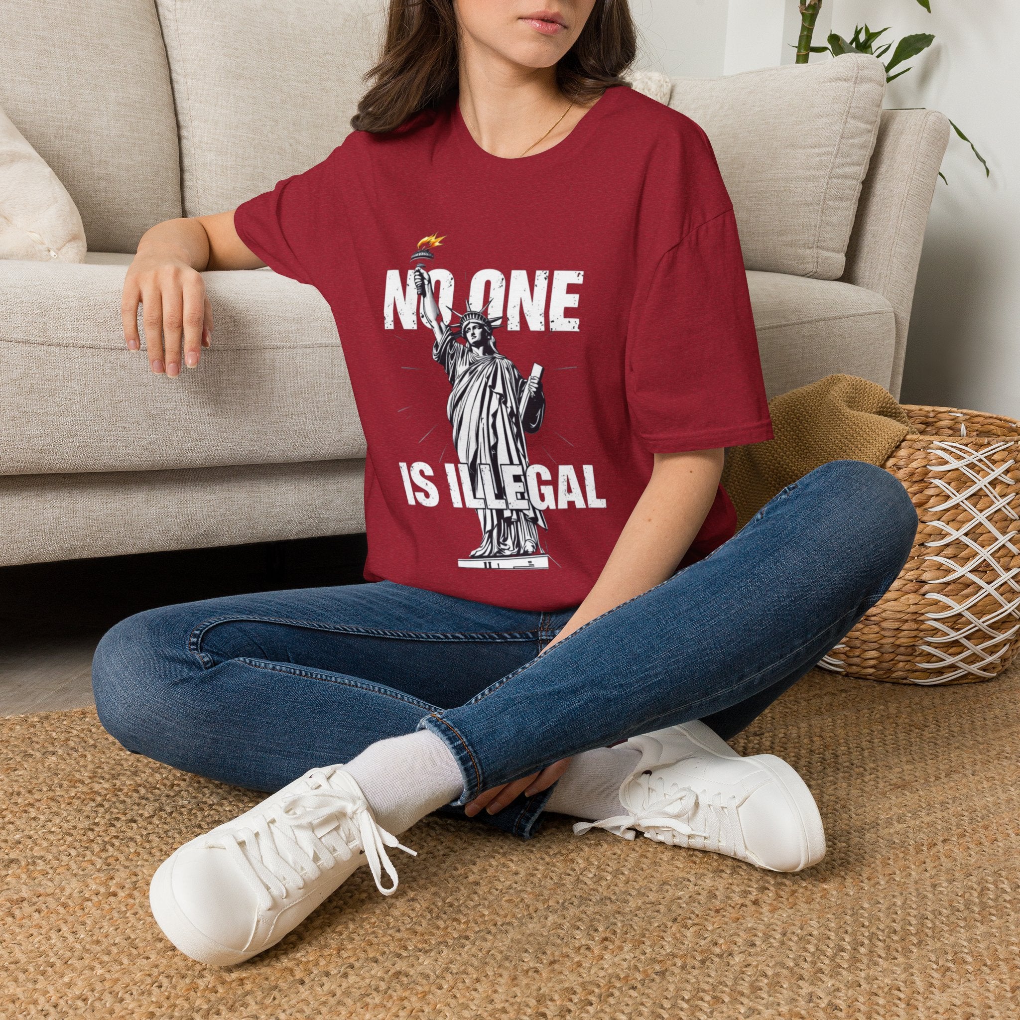 No One Is Illegal Graphic T-shirt