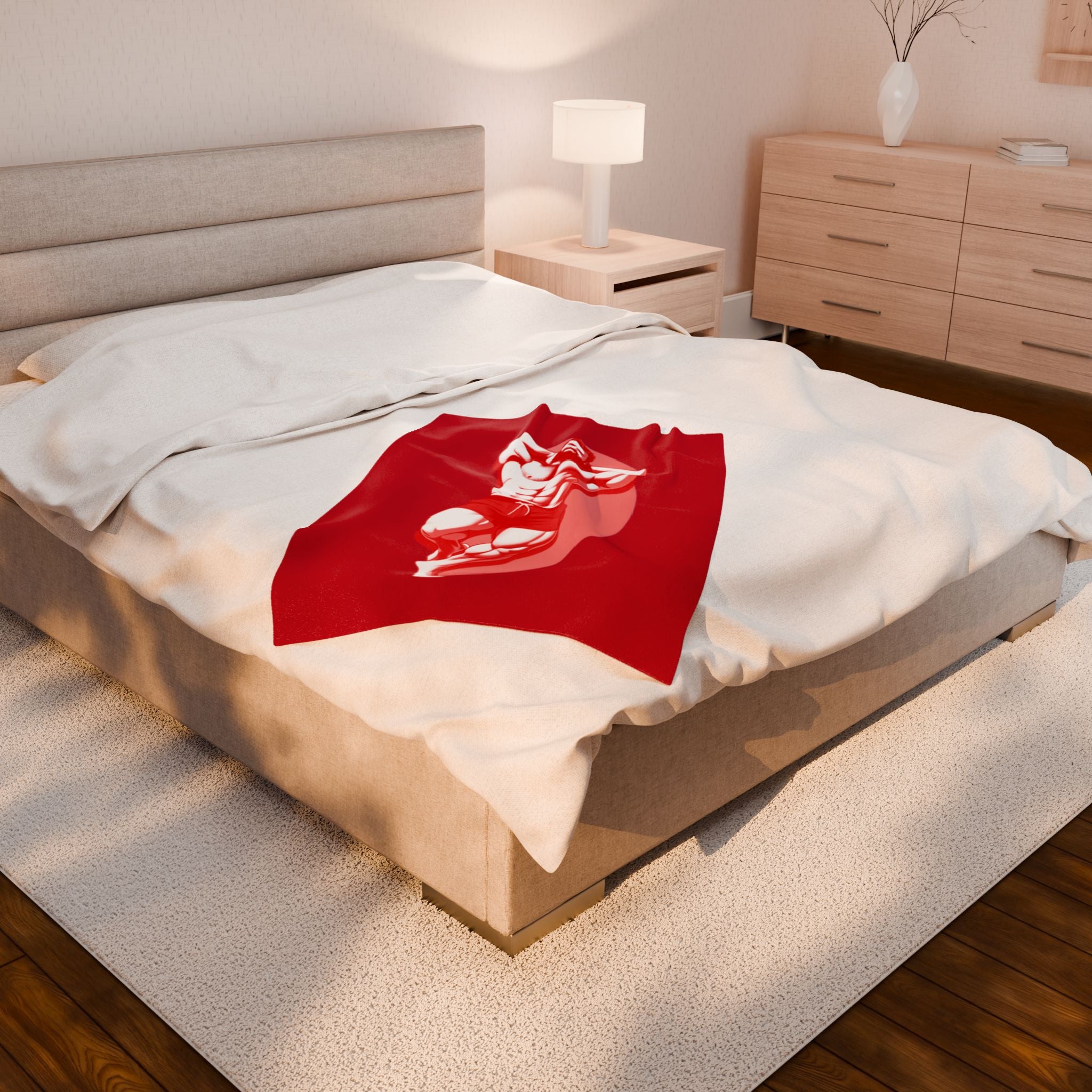 Cuddle Bear Velveteen Plush Blanket – For Comfort and Warmth