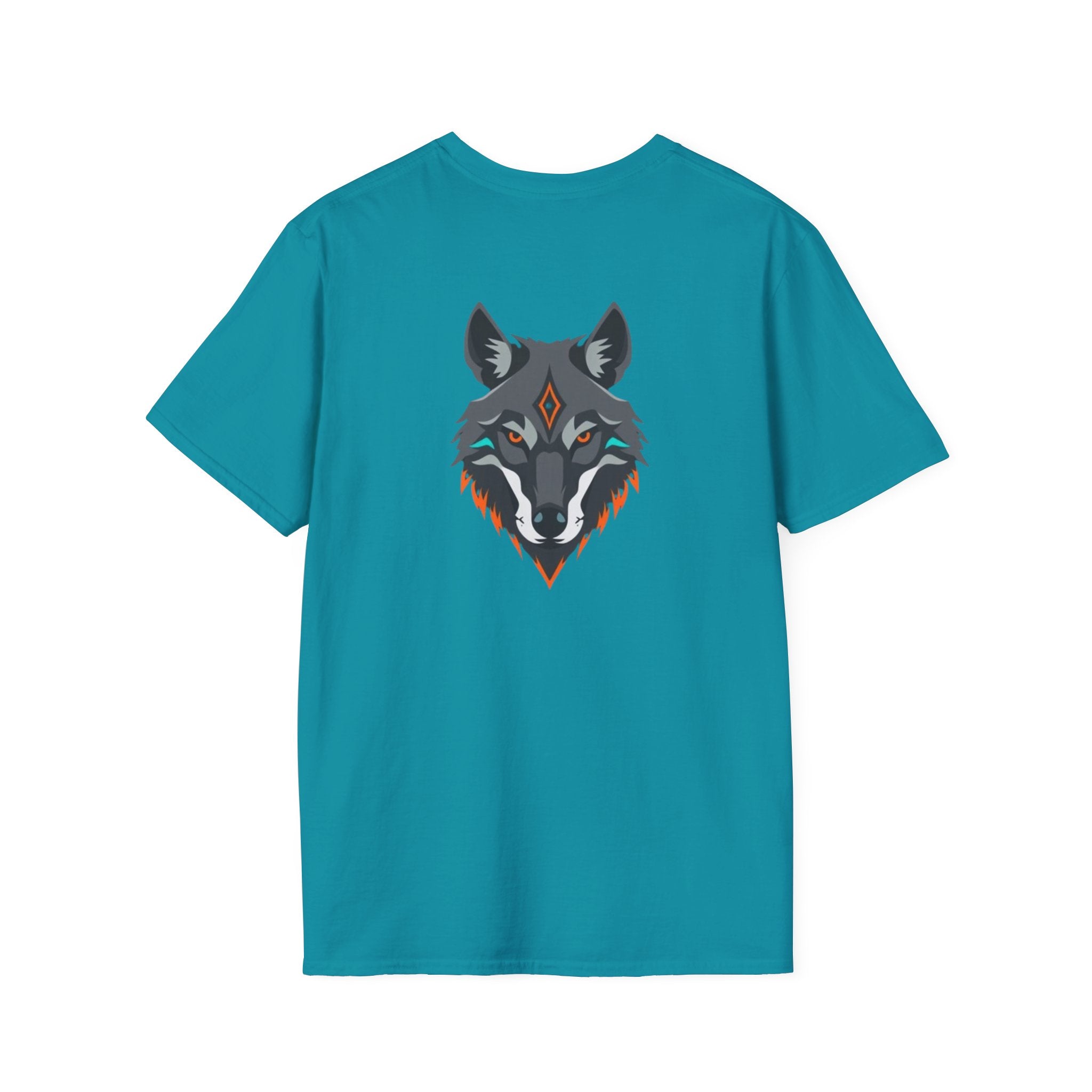 Mystical Wolf Design Unisex Softstyle T-shirt
