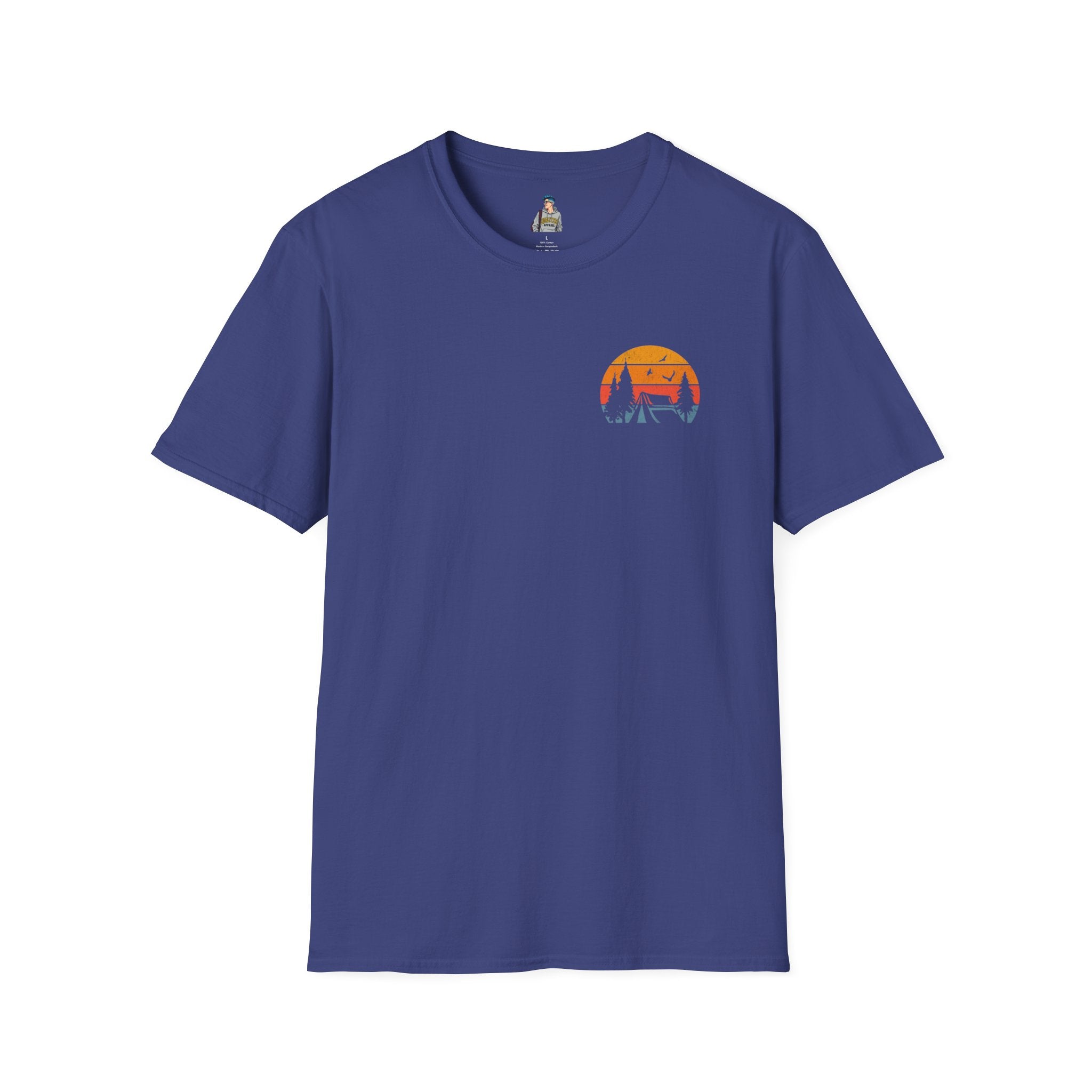 Unisex Softstyle T-Shirt - 'I'd Rather Be Camping' Adventure Tee