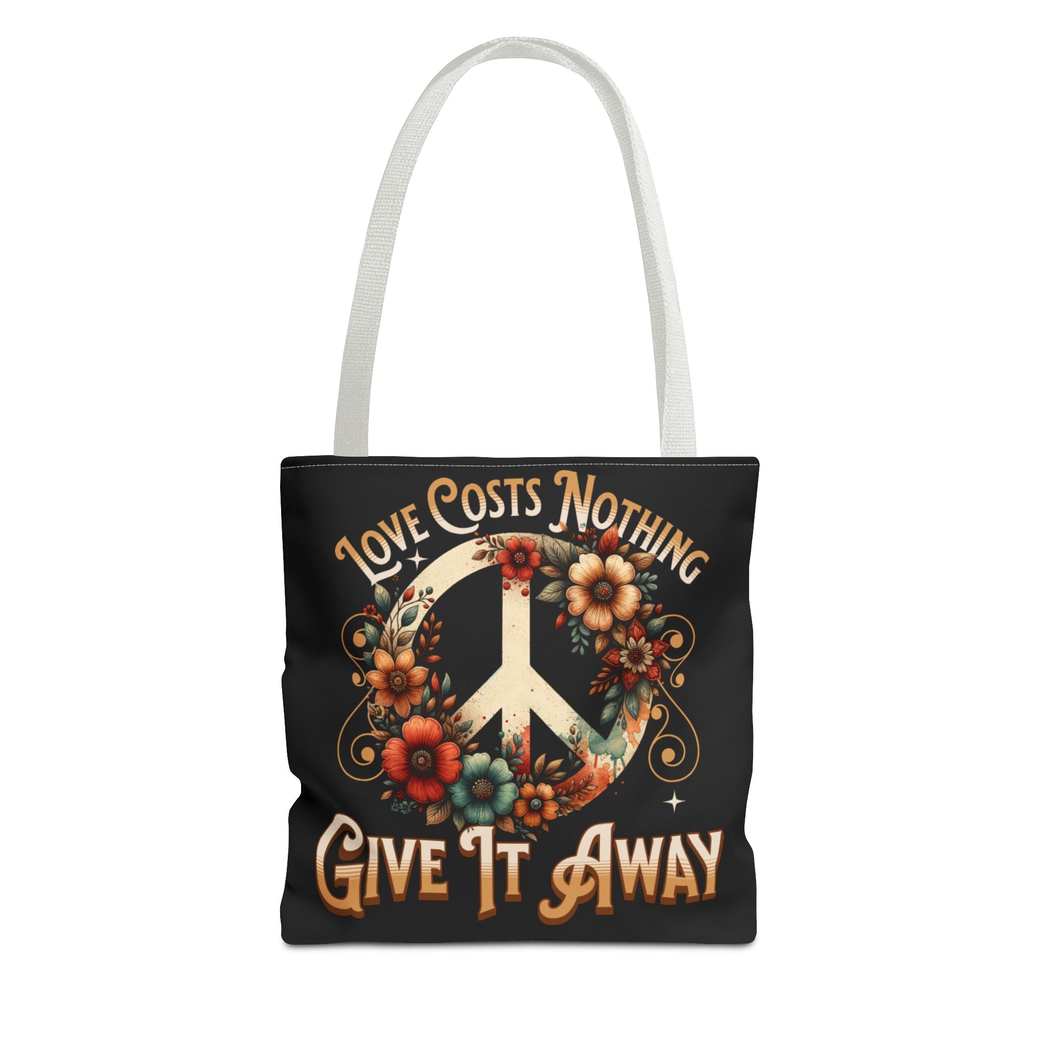 Love Costs Nothing, Give It Away Flag Tote Bag
