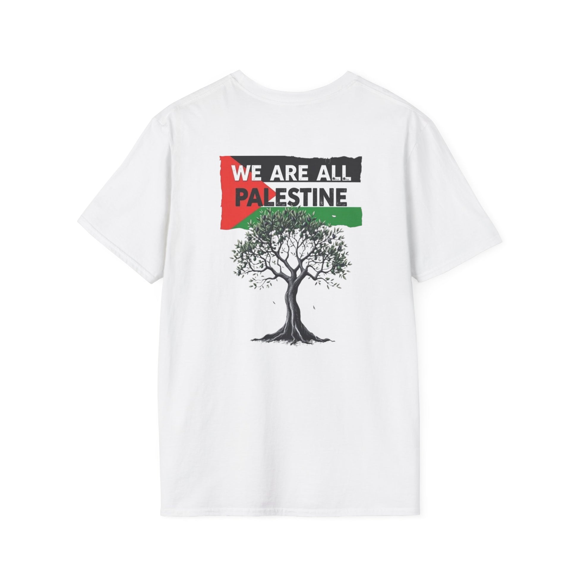 Unisex Softstyle T-Shirt: Stand with Gaza & We Are All Palestine Graphic Tee