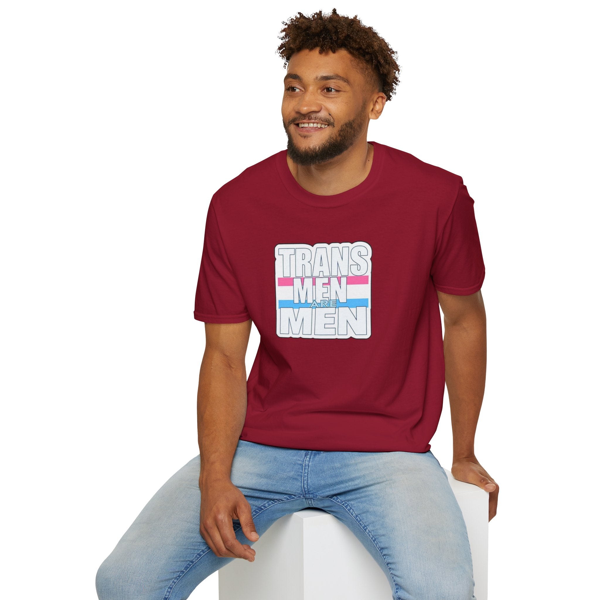 Unisex Softstyle T-Shirt - 'Trans Men Are Men' Statement Tee