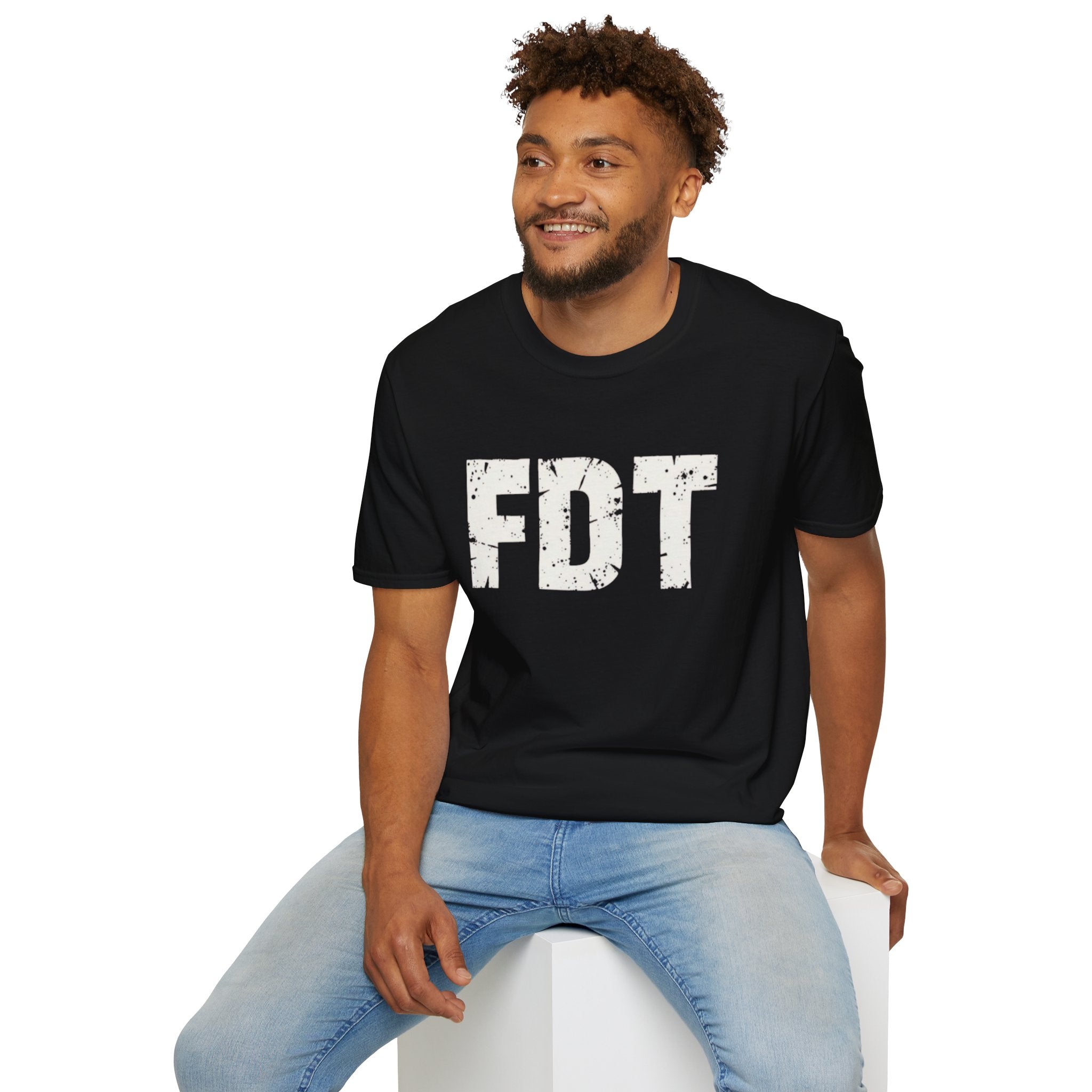 FDT Distressed Graphic T‑Shirt — Bold Statement Tee
