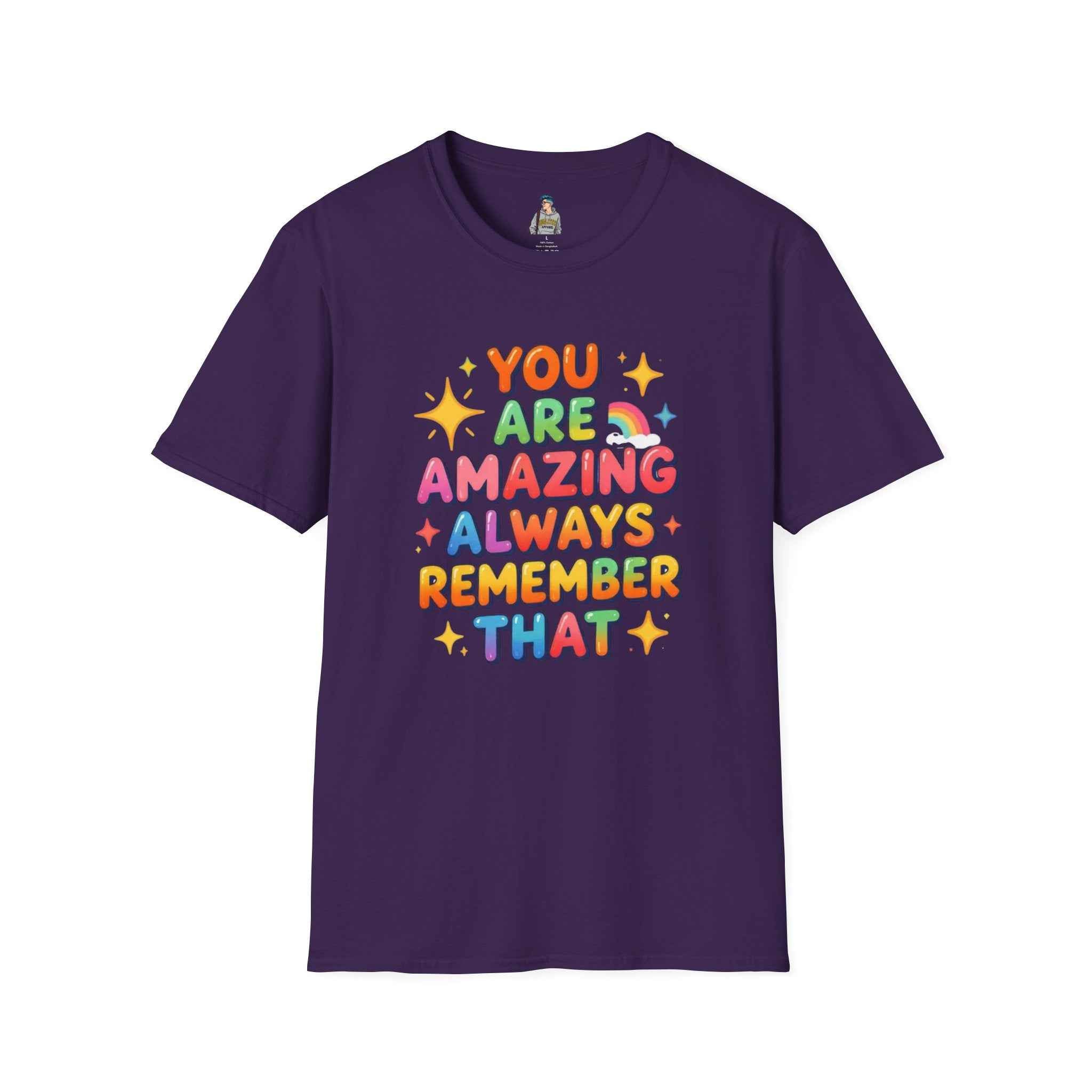 You Are Amazing T-Shirt — Colorful Inspirational Graphic Tee