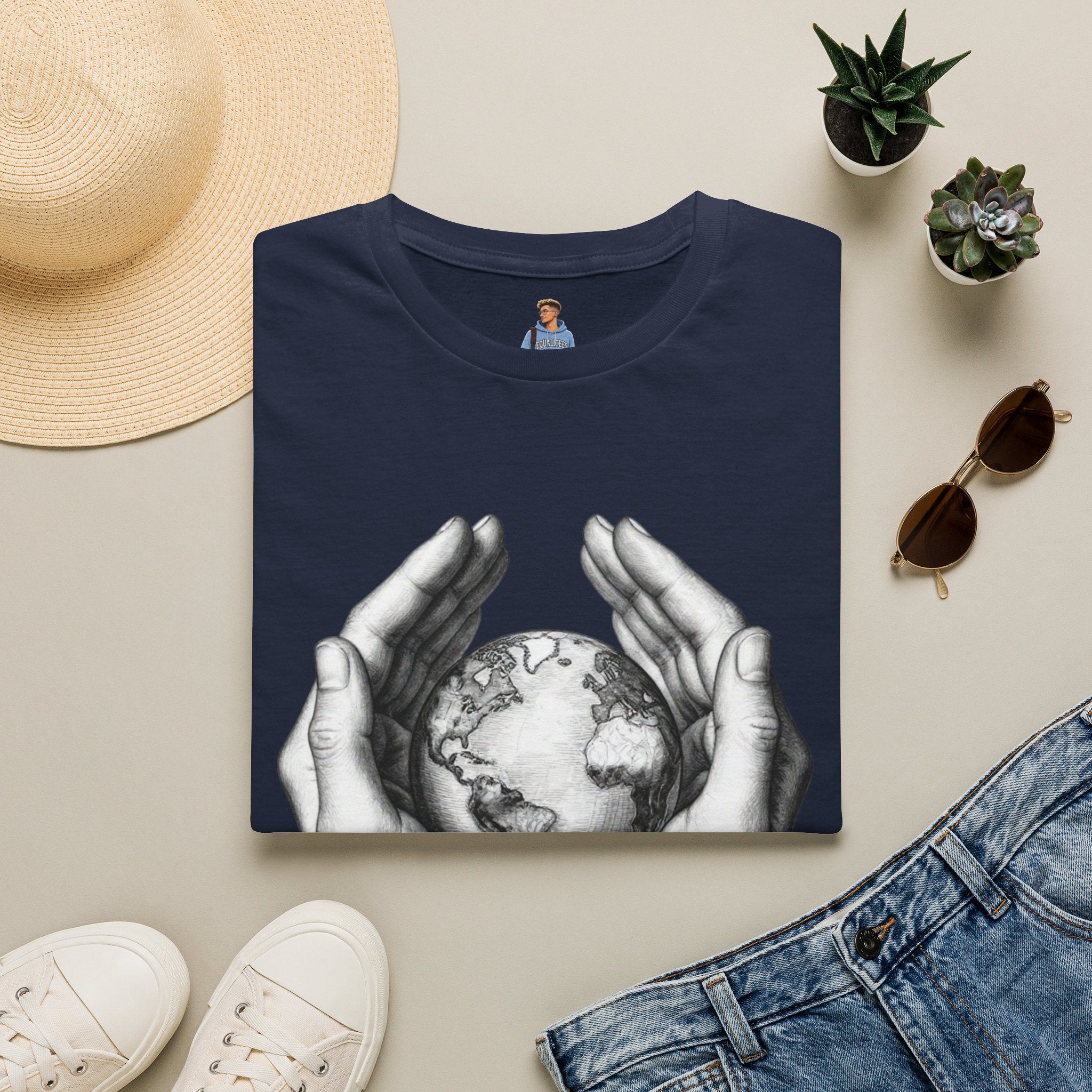 Earth in Your Hands T-Shirt — Protect the Planet Graphic Tee