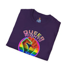 Unisex Softstyle T-Shirt - Queer Rights Are Human Rights Statement Tee