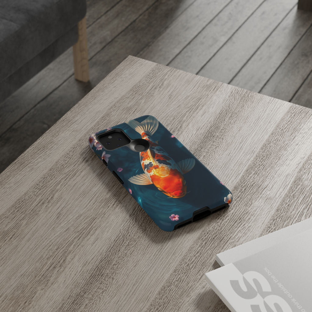 Peaceful Koi Cherry Blossom Tough Cases For Android & iPhone