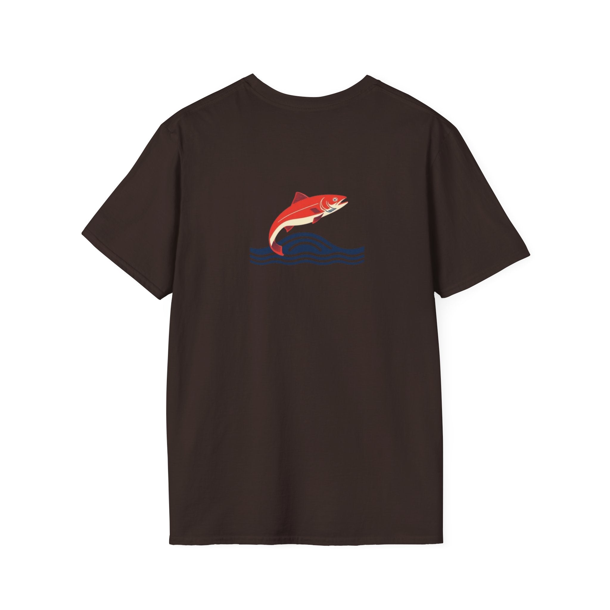 Jumping Salmon Native Pride Softstyle Unisex T-shirt