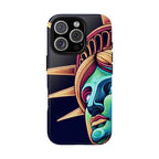 Statue of Liberty Neon Glowing Art Tough Case for Android & iPhone