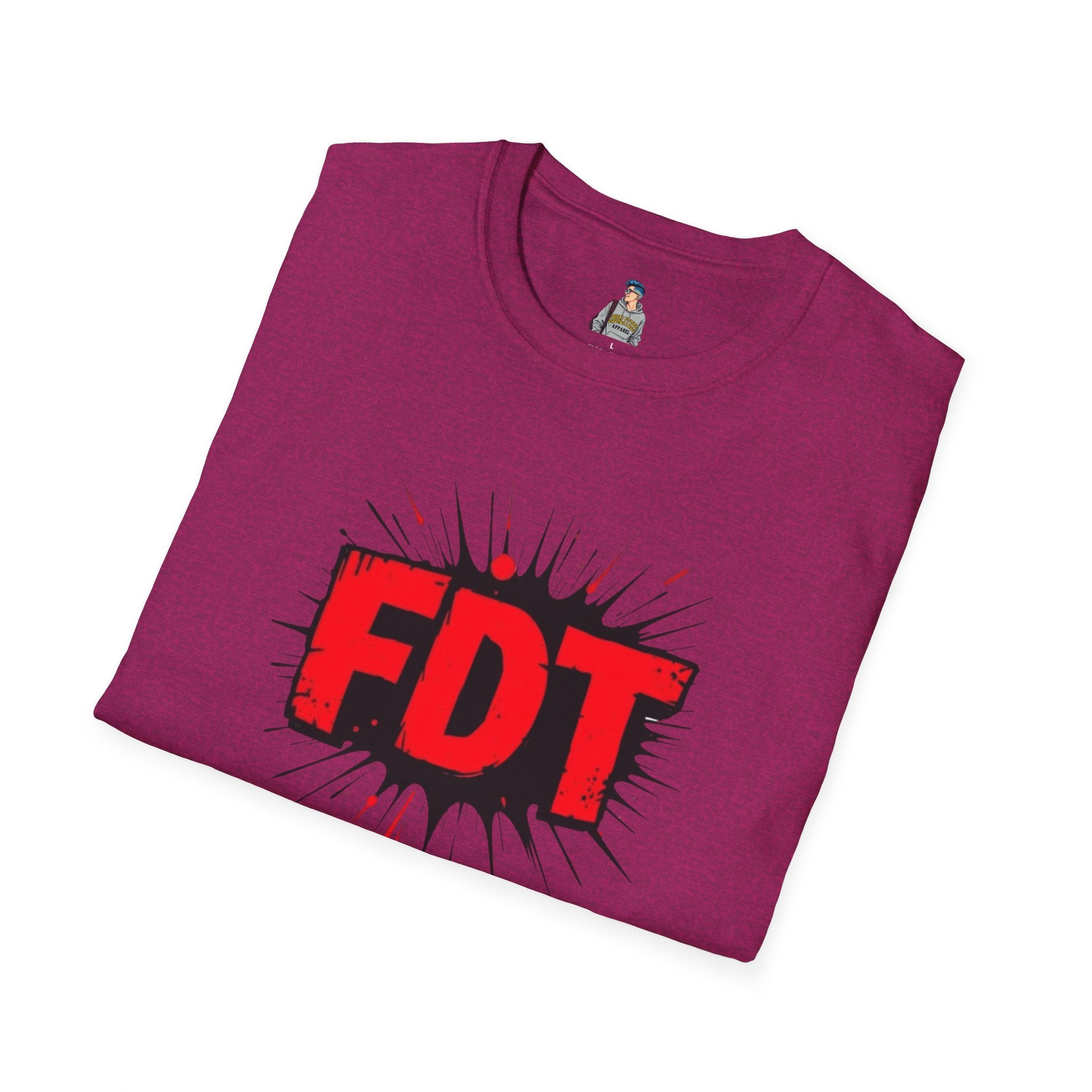 Unisex Softstyle T-Shirt with 'FDT' Graphic - Casual Streetwear for Everyday Style