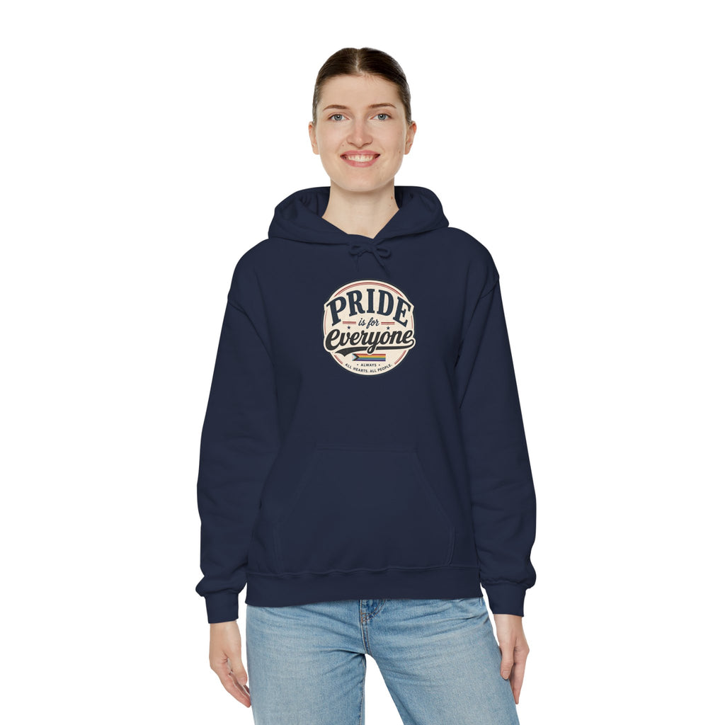 Pride Is For Everyone Pullover Hoodie — Vintage Graphic Inclusivity Sweatshirt
