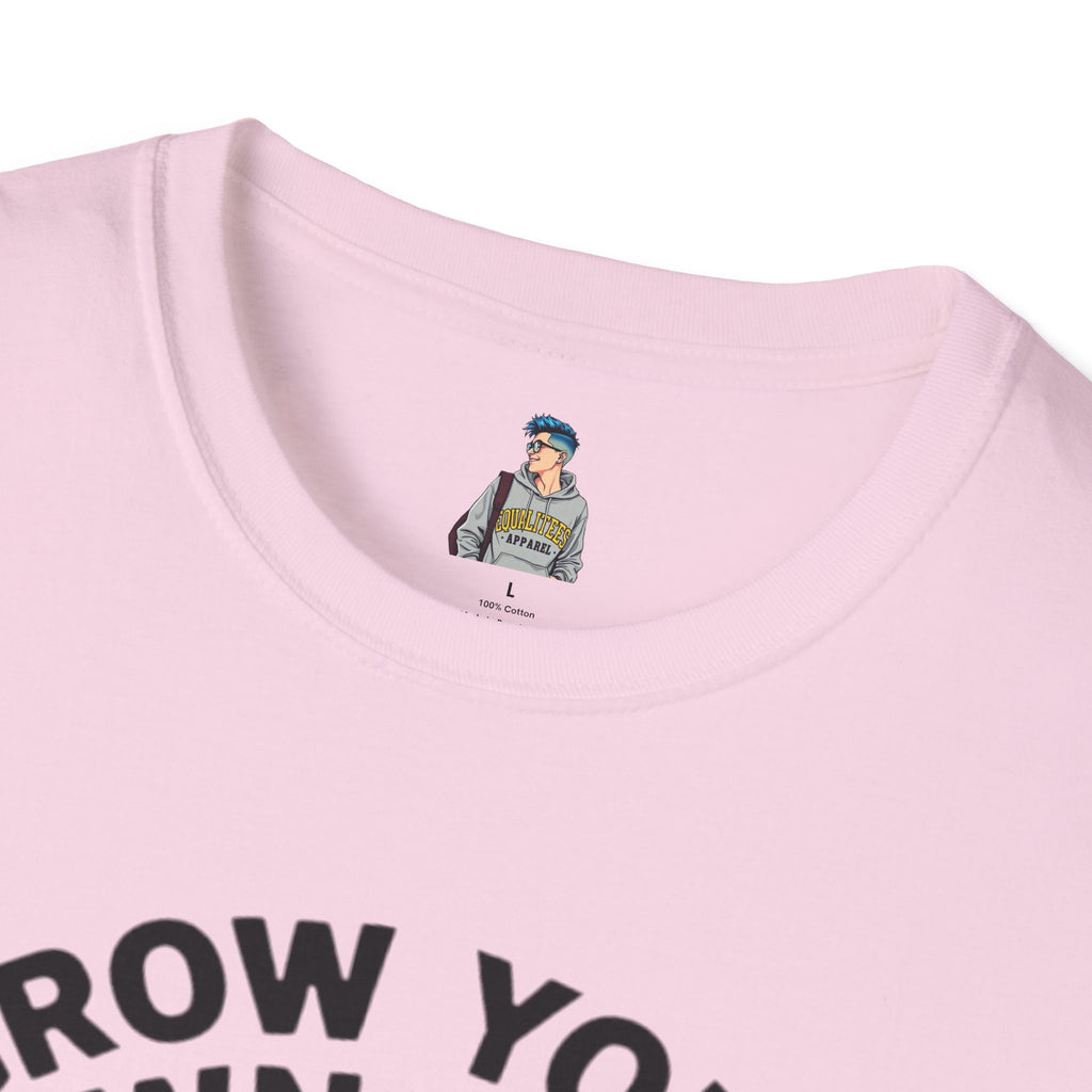 Unisex Softstyle T-Shirt - 'Grow Your Own Way' Floral Design for Queer Pride