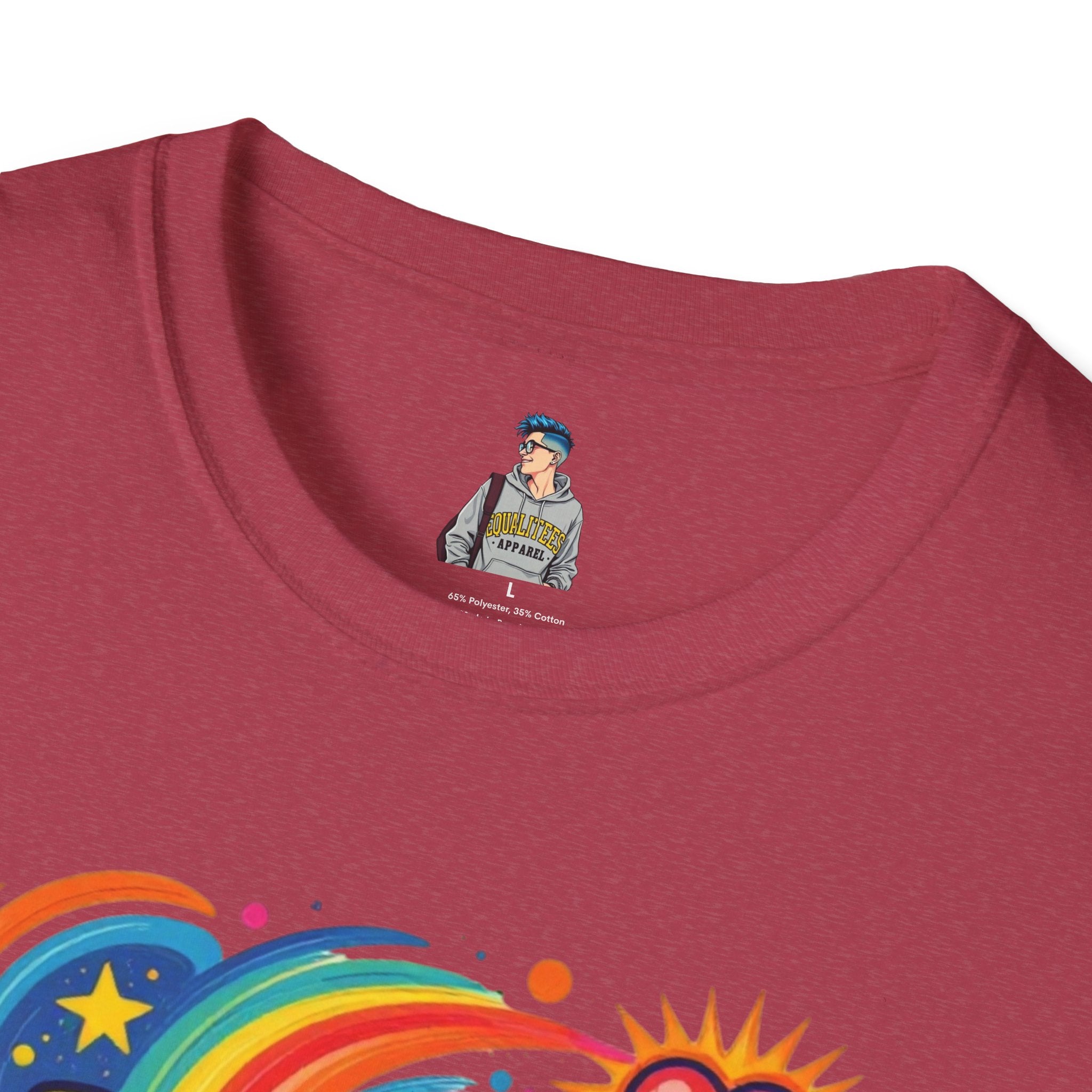 Love Is My Religion Retro Rainbow Graphic T-shirt