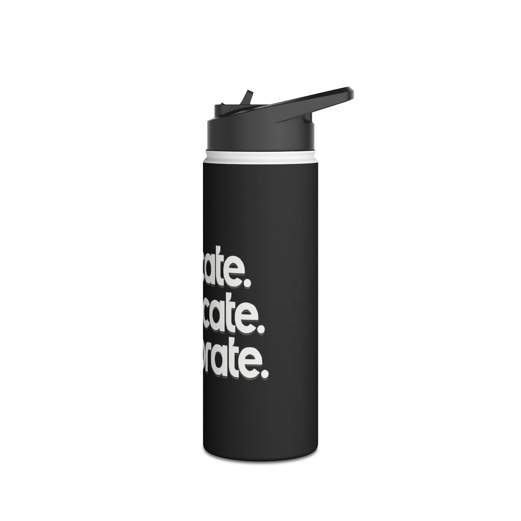 Teaching While Queer Stainless Steel Water Bottle - Perfect for Educators and Allies