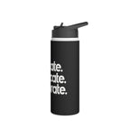 Teaching While Queer Stainless Steel Water Bottle - Perfect for Educators and Allies