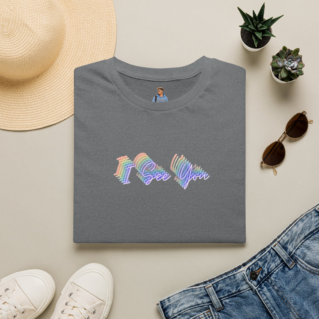 I See You Unisex Softstyle T-Shirt - Colorful Wave Design for LGBTQ+ Visibility