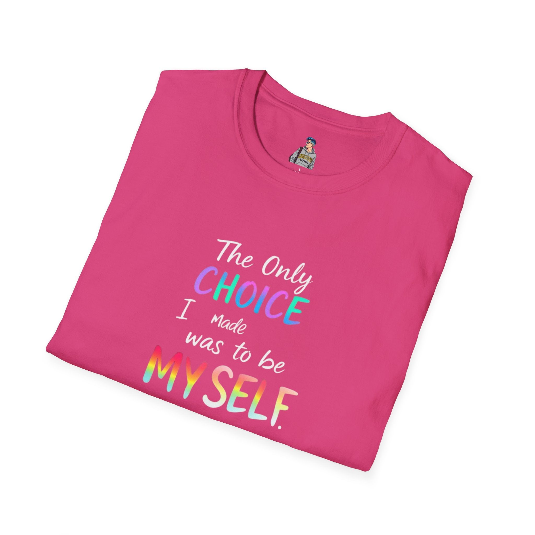 Unisex Softstyle T-Shirt - When Did You CHOOSE to Be Straight? Empowering LGBTQ+ Graphic Tee