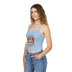 Women's Spaghetti Strap Tank Top - "Nazis Are Bad, MMK?" Graphic Tee for Social Justice Advocates