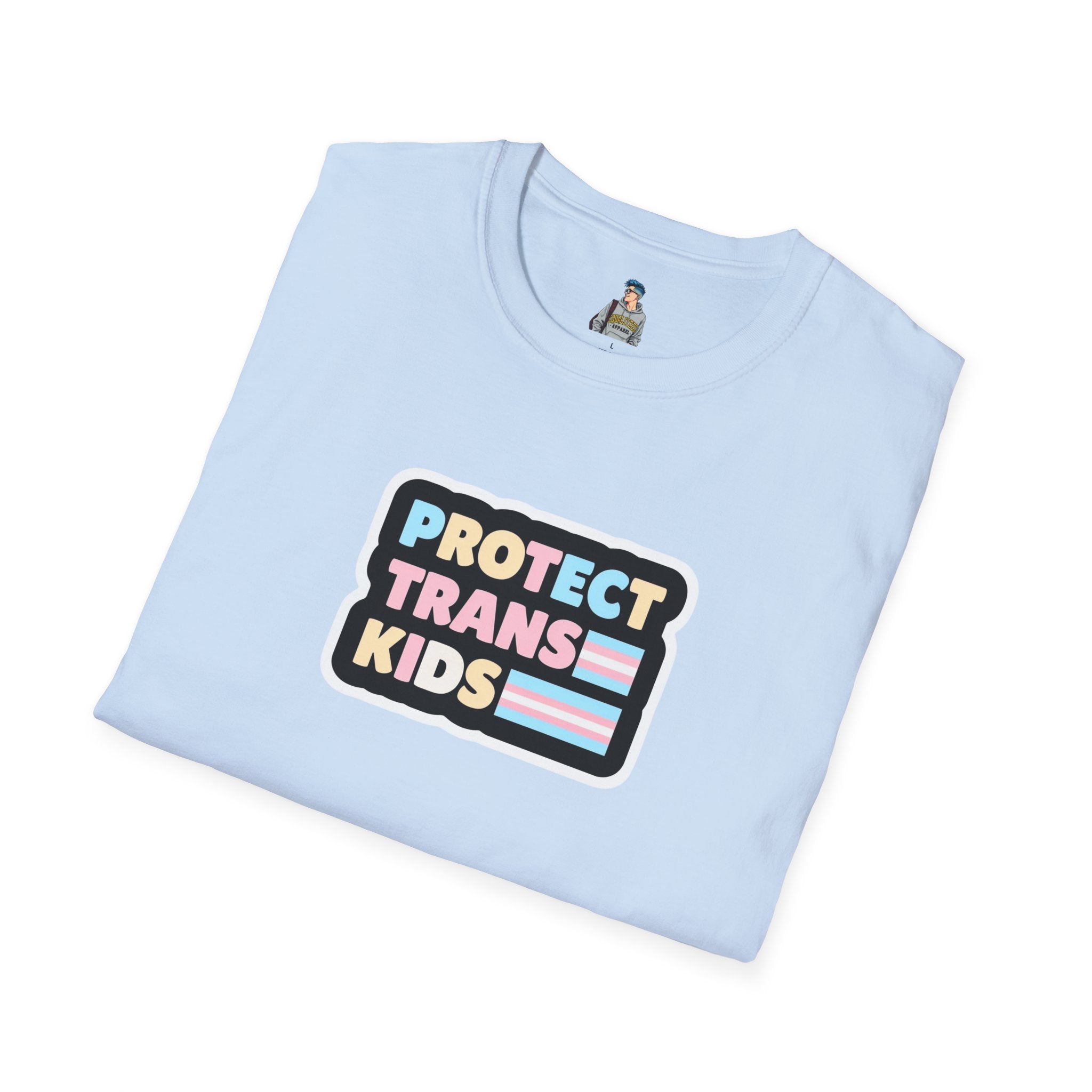 "Protect Trans Kids" Unisex Softstyle T-Shirt - Empowerment & Pride Apparel