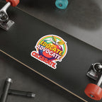 Vibrant Educational Die-Cut Stickers - "Educate. Advocate. Celebrate."