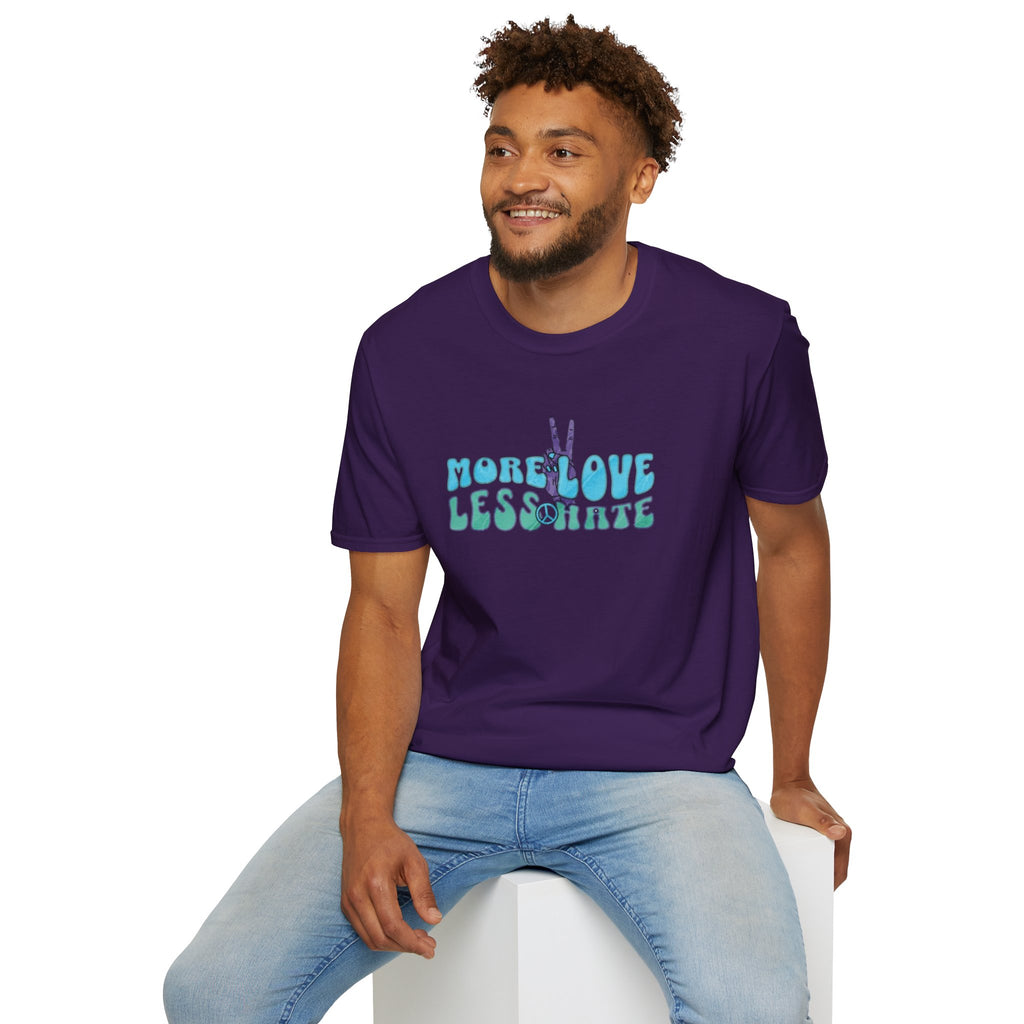 More Love Less Hate Unisex Softstyle T-Shirt