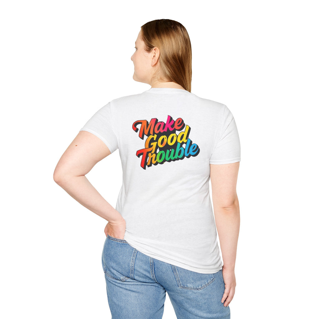 Make Good Trouble' Rainbow T-Shirt