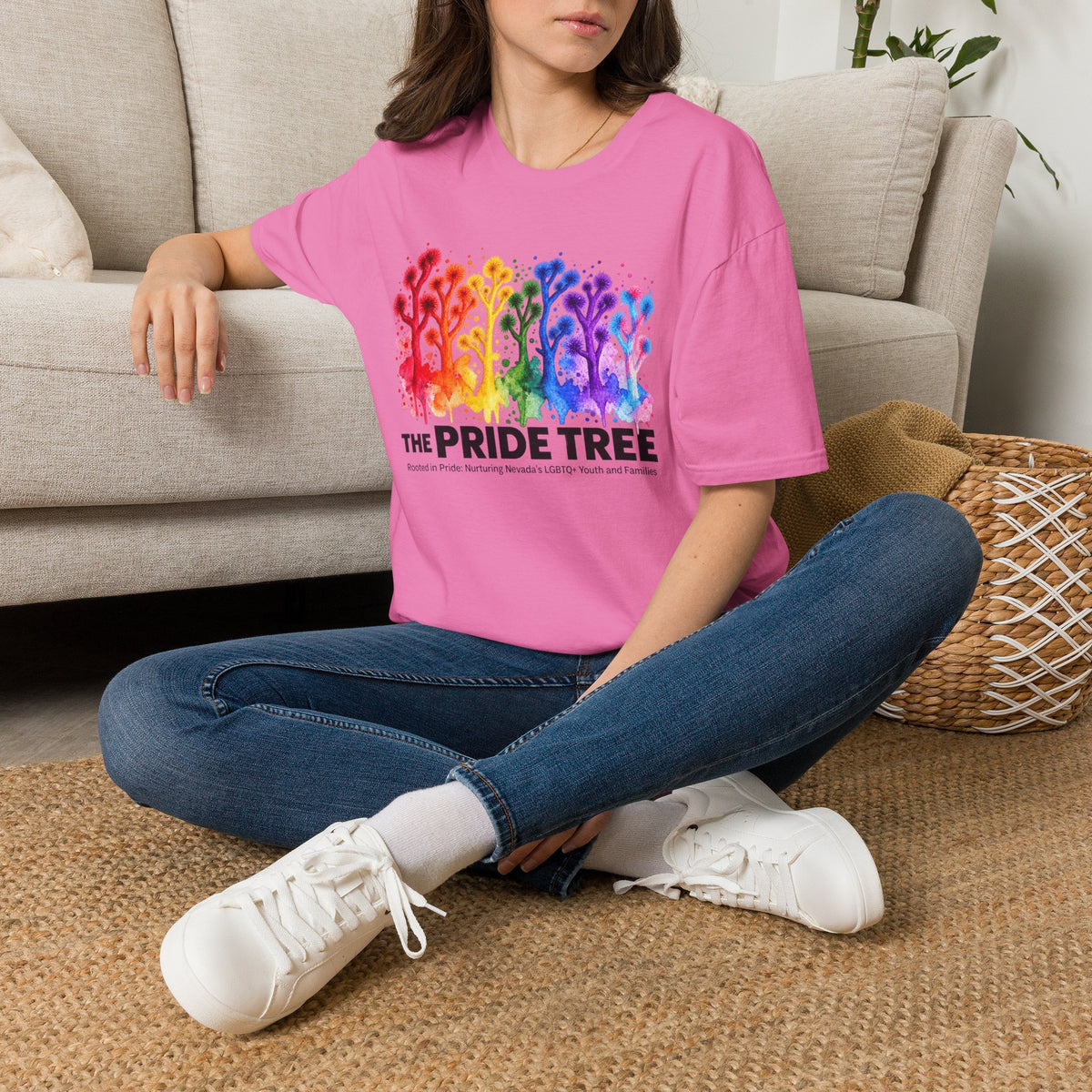 Pride Tree Las Vegas T-Shirt - Black Text