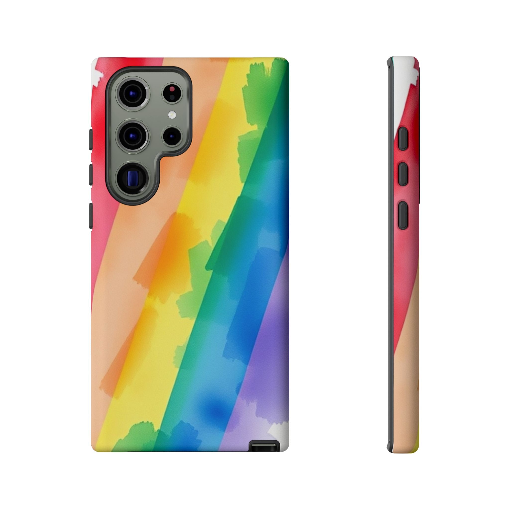 Rainbow Watercolor Art Tough Cases For Android & iPhone