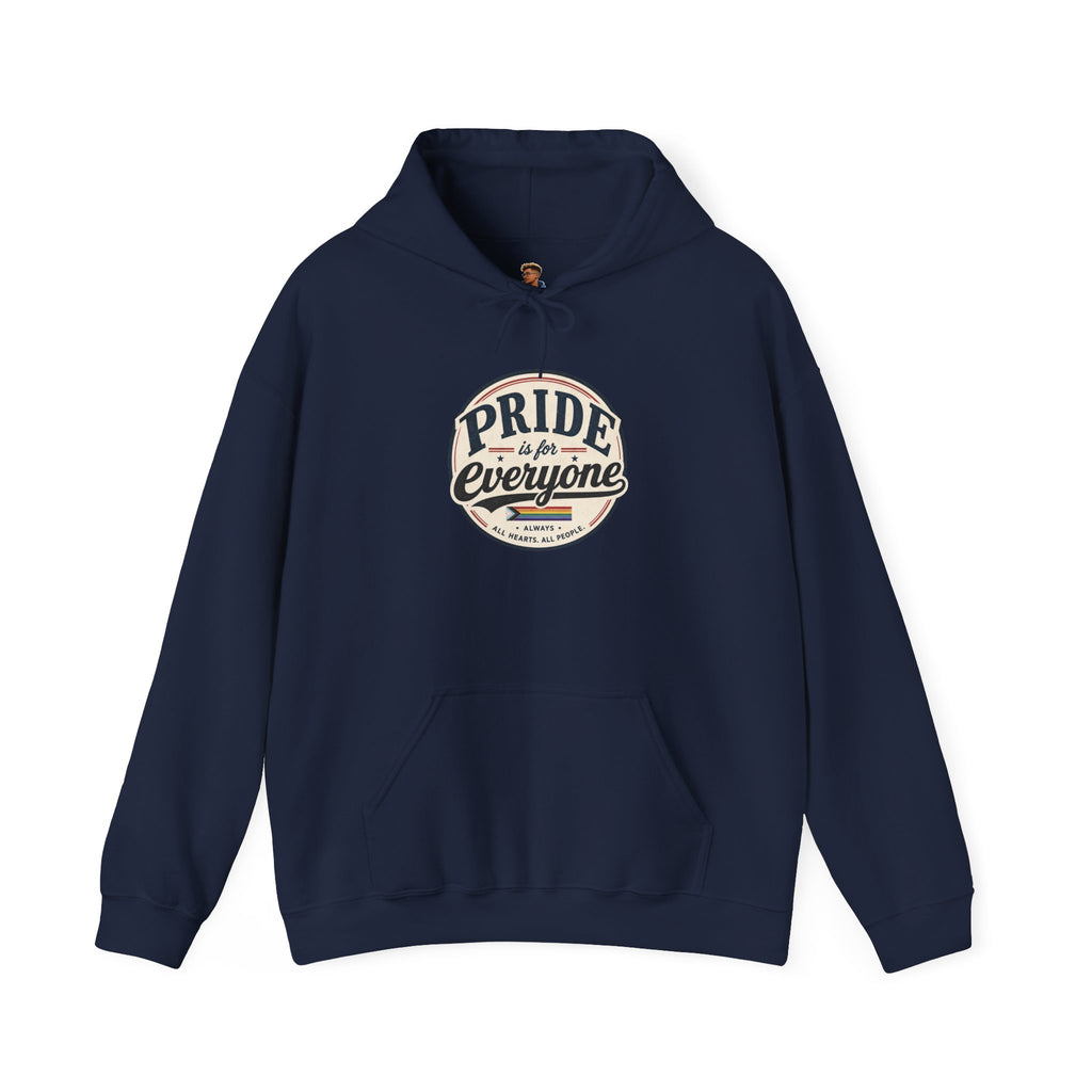 Pride Is For Everyone Pullover Hoodie — Vintage Graphic Inclusivity Sweatshirt