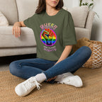 Unisex Softstyle T-Shirt - Queer Rights Are Human Rights Statement Tee