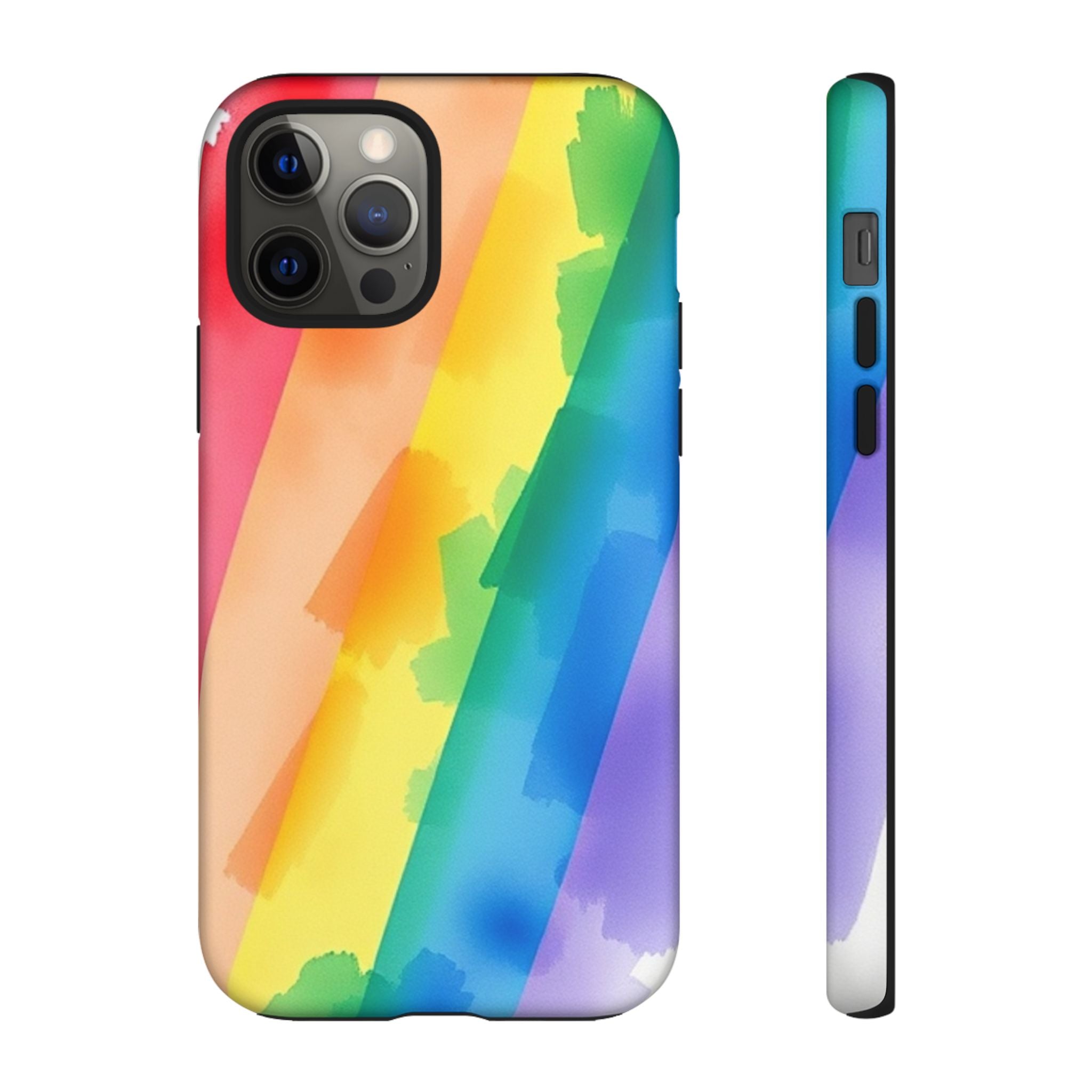 Rainbow Watercolor Art Tough Cases For Android & iPhone