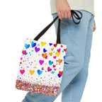 Falling Hearts Tote Bag