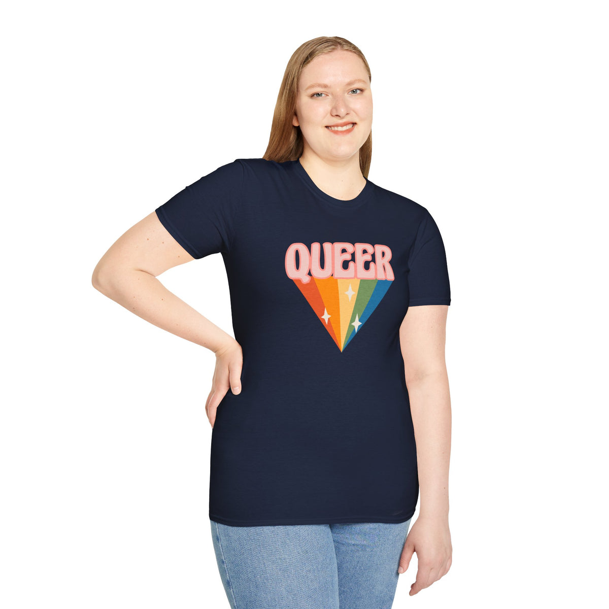 Queer Rainbow Sparkle Pride Tree Las Vegas T-Shirt