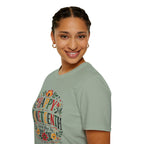 Juneteenth T-Shirt — "Happy Juneteenth" Floral Celebration Tee
