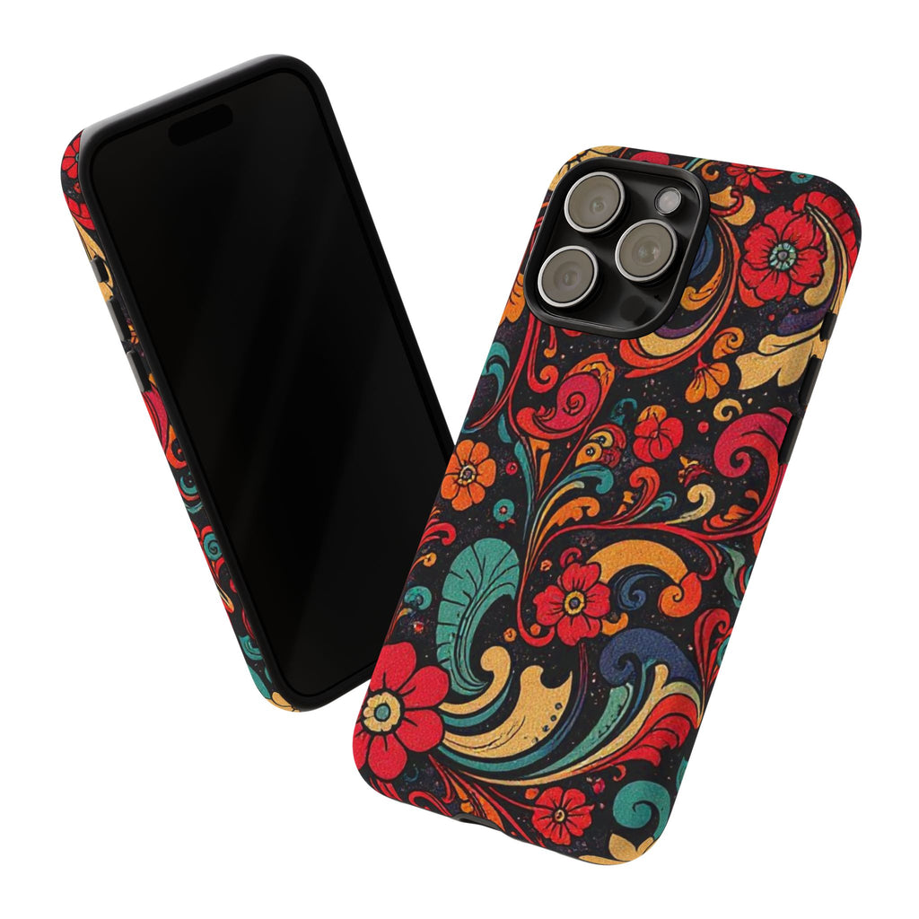 Floral Paisley Tough Case for iPhone — Vibrant Protective Phone Cover