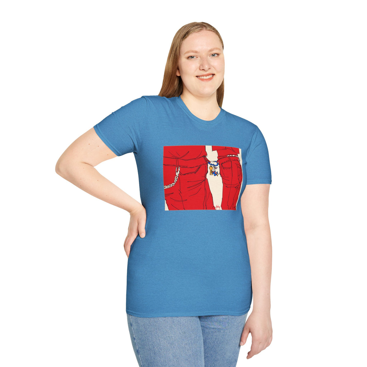Red Jeans by Audrey Pride Tree Las Vegas T-Shirt
