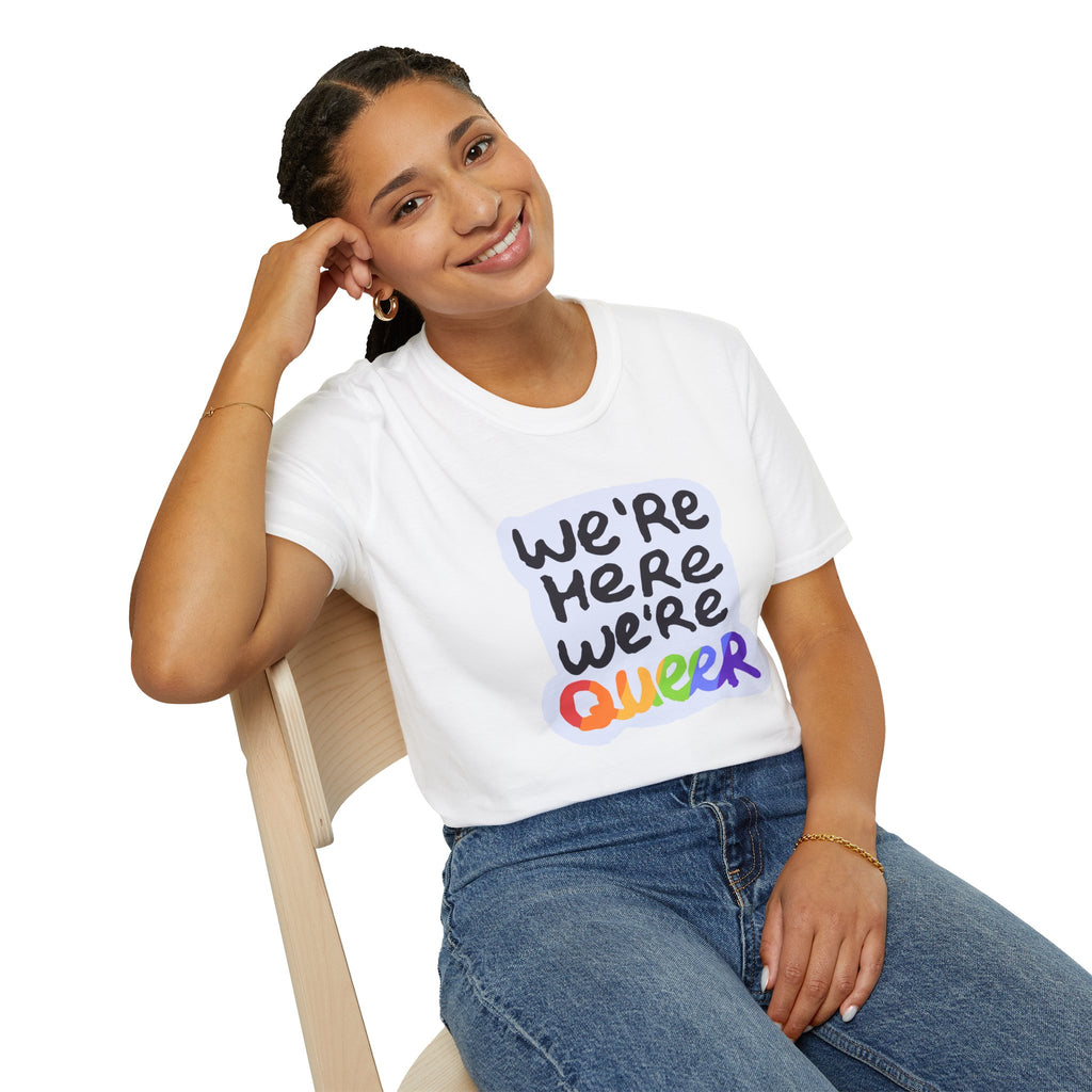 We’re Here We’re Queer Pride Tree Las Vegas T-Shirt