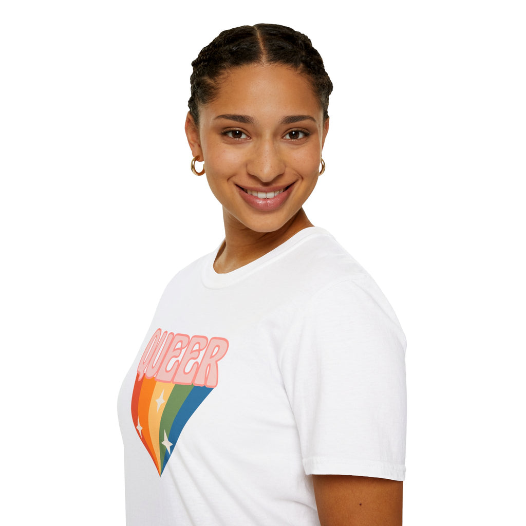 Queer Rainbow Sparkle Pride Tree Las Vegas T-Shirt