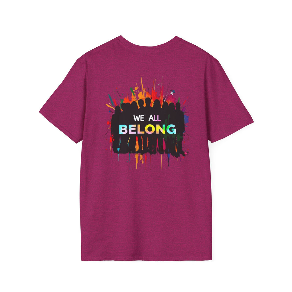 Unisex Softstyle T-Shirt - LGBTQ+ Empowerment T-Shirt: Conversion Therapy is Torture & We All Belong