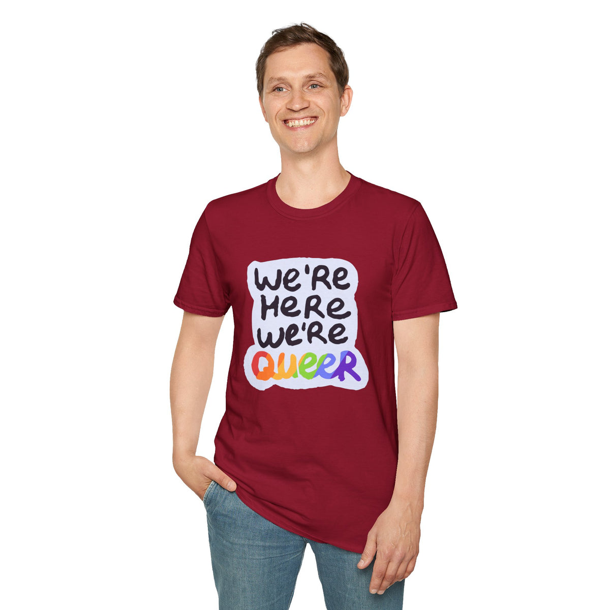 We’re Here We’re Queer Pride Tree Las Vegas T-Shirt