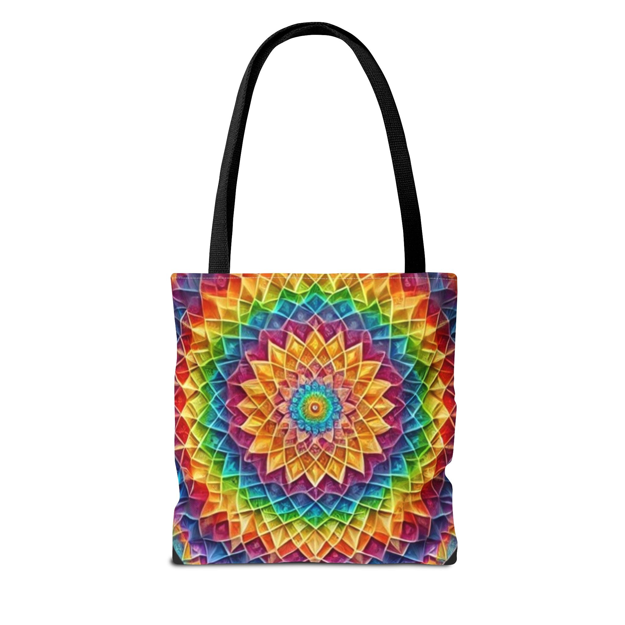 Rainbow Mandala Tote Bag