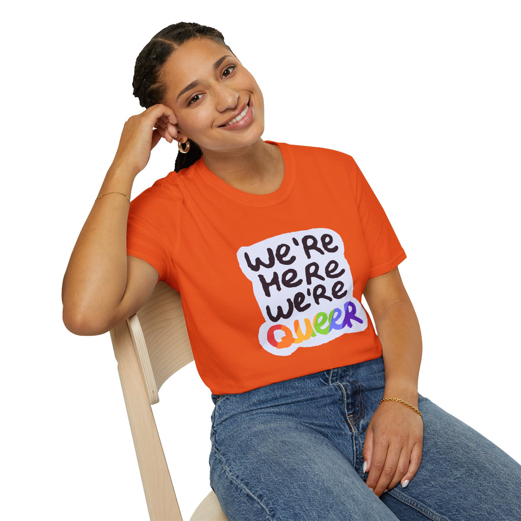 We’re Here We’re Queer Pride Tree Las Vegas T-Shirt