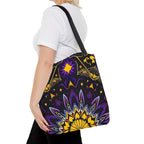 Purple & Yellow Design Tote Bag