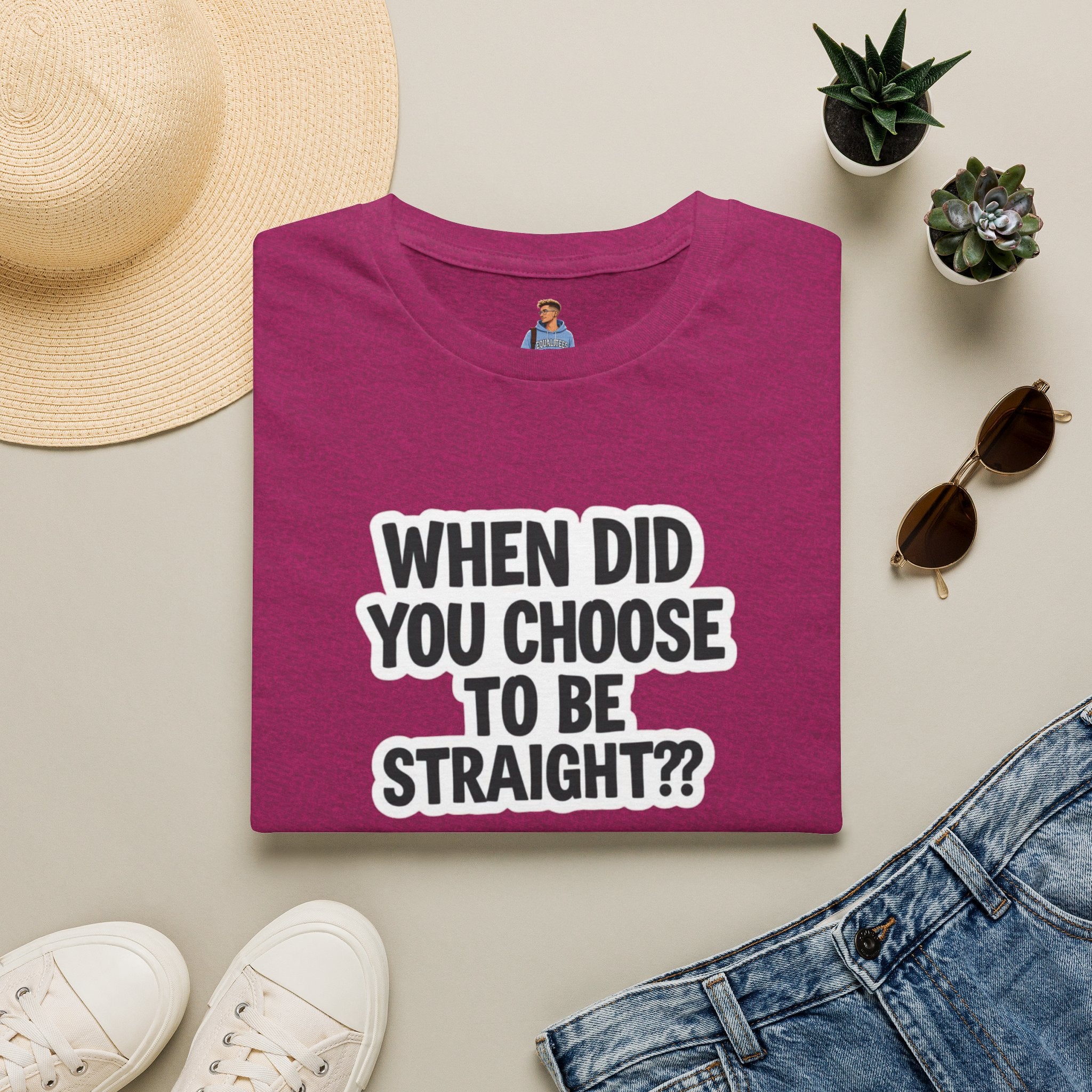 When Did You Choose to Be Straight?? T-shirt